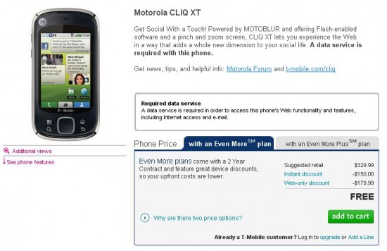 motorola-cliq-xt-for-free