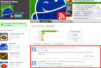 phandroid news app reviews