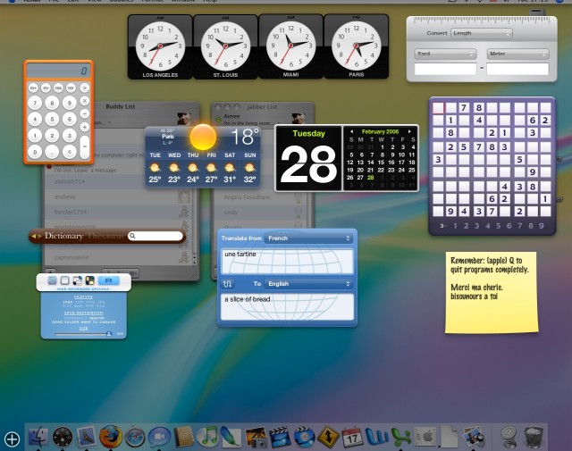 OS X Dashboard