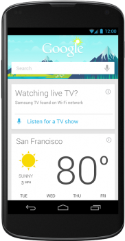 Google Now Detect TV show card