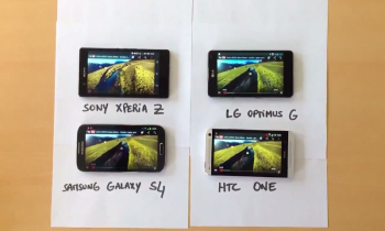 Sony Xperia Z LG Optimus G HTC One Samsung Galaxy S4