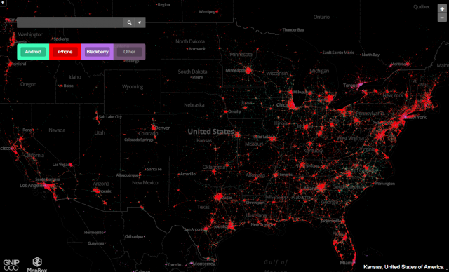 iPhone vs Android locations