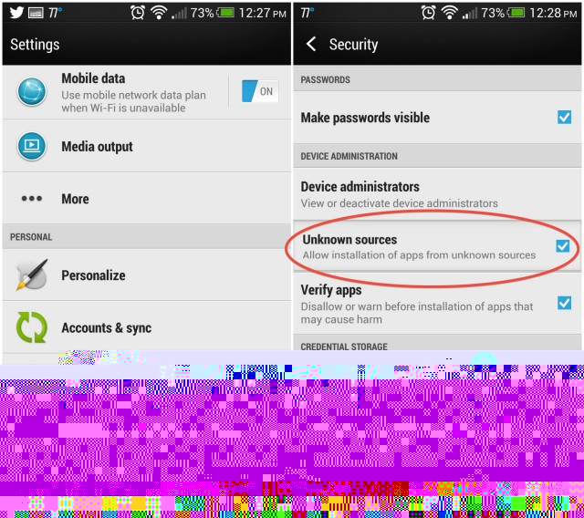 Android sideloading 101 Unknown sources