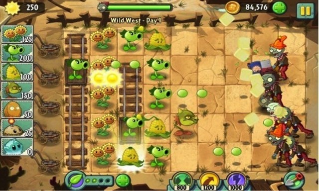 Plants vs Zombies 2 china gameplay