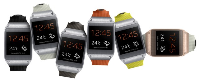 Samsung Galaxy Gear 6 colors horizontal