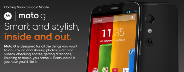 Boost Mobile Moto G