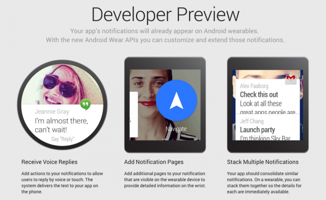 Android Wear Developer Preview