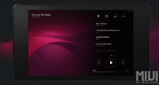 MIUI for tablets 4