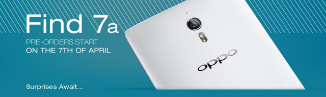 Oppo Find 7a preorder date