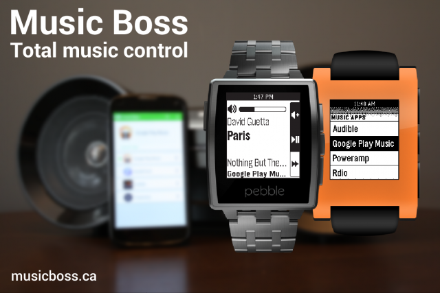 music boss for pebble