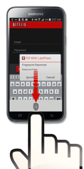 lastpass galaxy s5 fingerprint feature