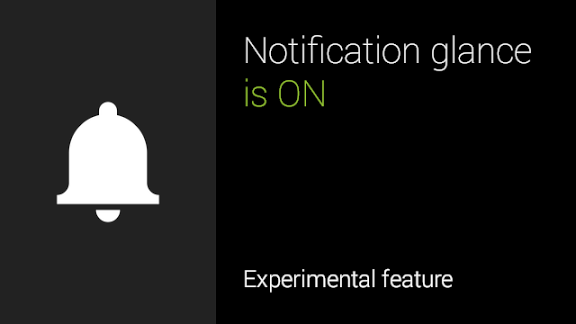 Google Glass Notification Glance update