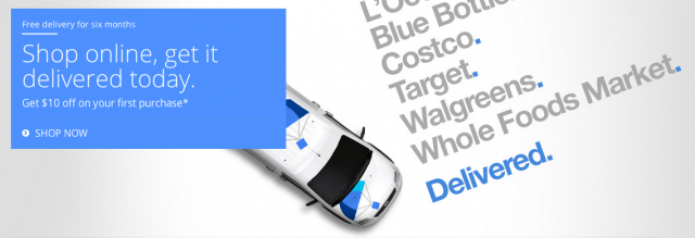 Google Shopping Express header