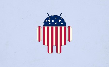 android bug droid american flag