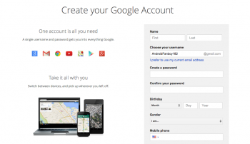 Create Google Account