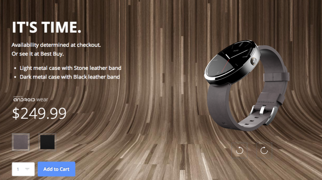 Moto 360 Motorola store