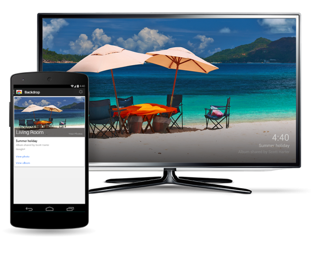 Chromecast Android update backdrop