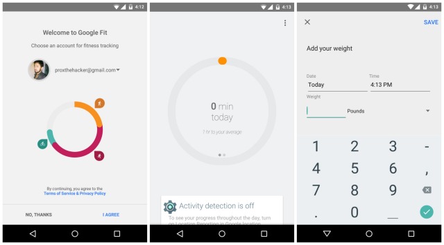 Google Fit leak Android 5.0 Lollipop