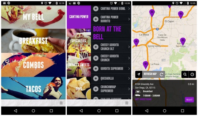 Taco Bell app for Android