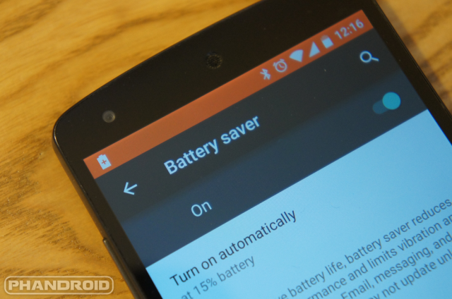  Lollipop battery saver