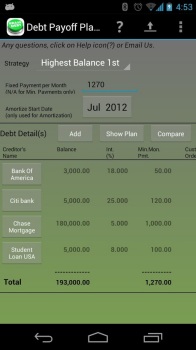 debt payoff planner