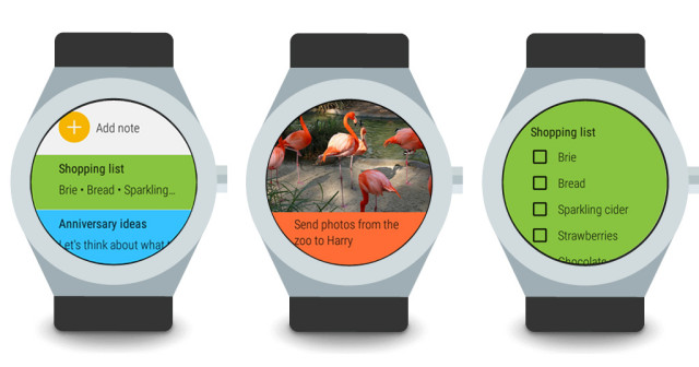 Android Wear Google Keep update