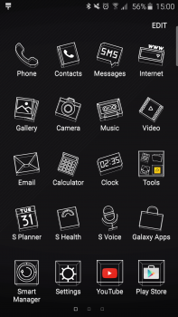 Samsung Galaxy S6 black theme