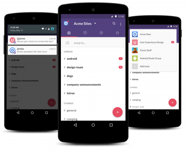 slack material design