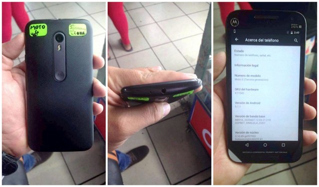 Motorola Moto G 2015 3rd Gen LEAK