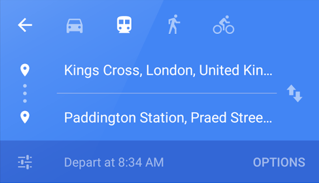 google maps transit