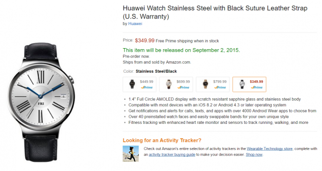 huawei watch amazon