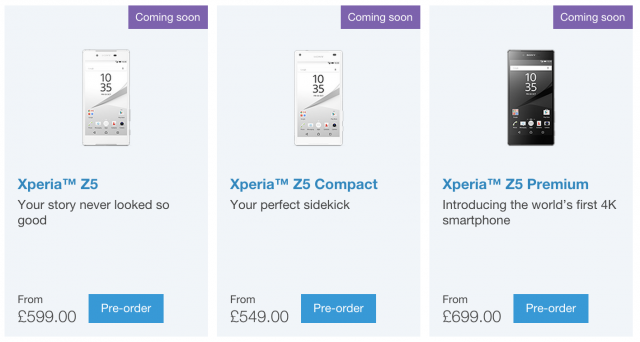 Xperia Z5 Pre-Order