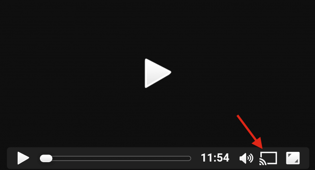 Chromecast icon button