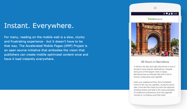 accelerated mobile pages