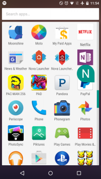 google launcher scroll