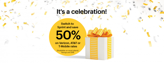 Sprint 50 percent off