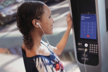 LinkNYC kiosk close up