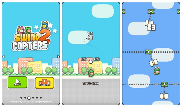 Swing Copters 2 screen shots