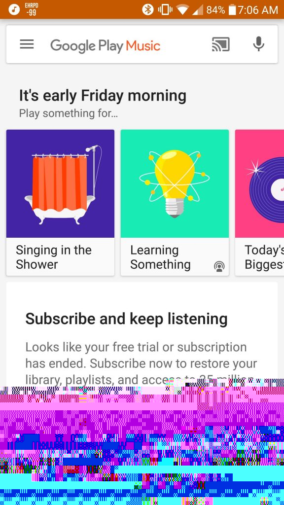 google play music search bar