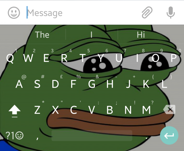 google keyboard theme sad