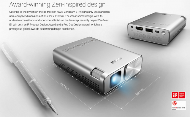 ASUS ZenBeam E1   Projectors   ASUS Global