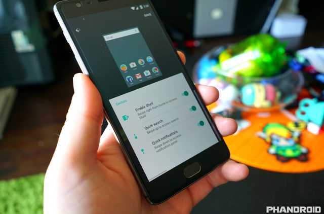 OnePlus 3 Launcher Gestures DSC00347