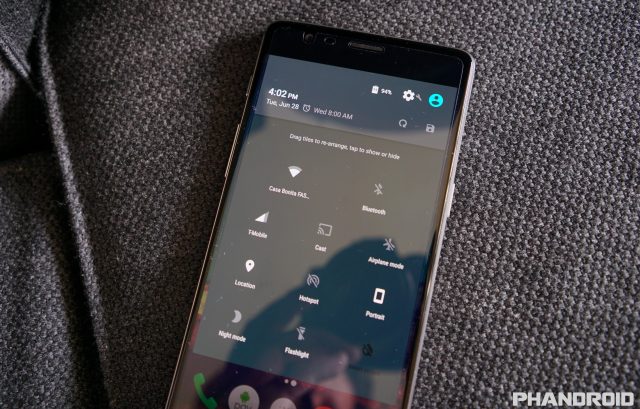 OnePlus 3 Quick Settings toggles edit DSC00369