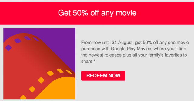 Google Play Family Library Movie Deal