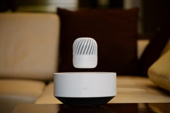 LG levitating speaker