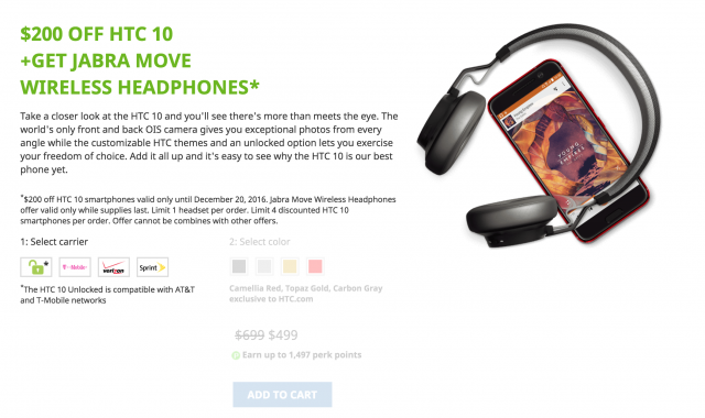 htc 10 jabra deal