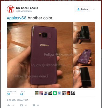 galaxy s8 violet purple