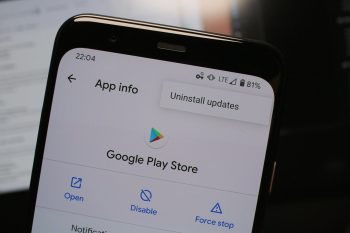 Uninstall Play Store Updates