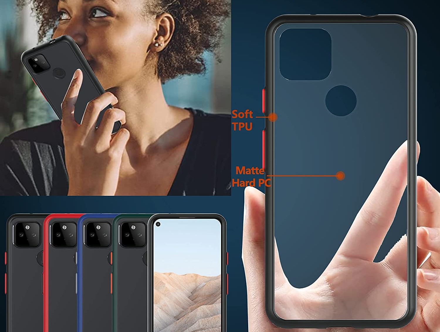 Ferilinso Flexible Frame Cover Best Pixel 5a Cases