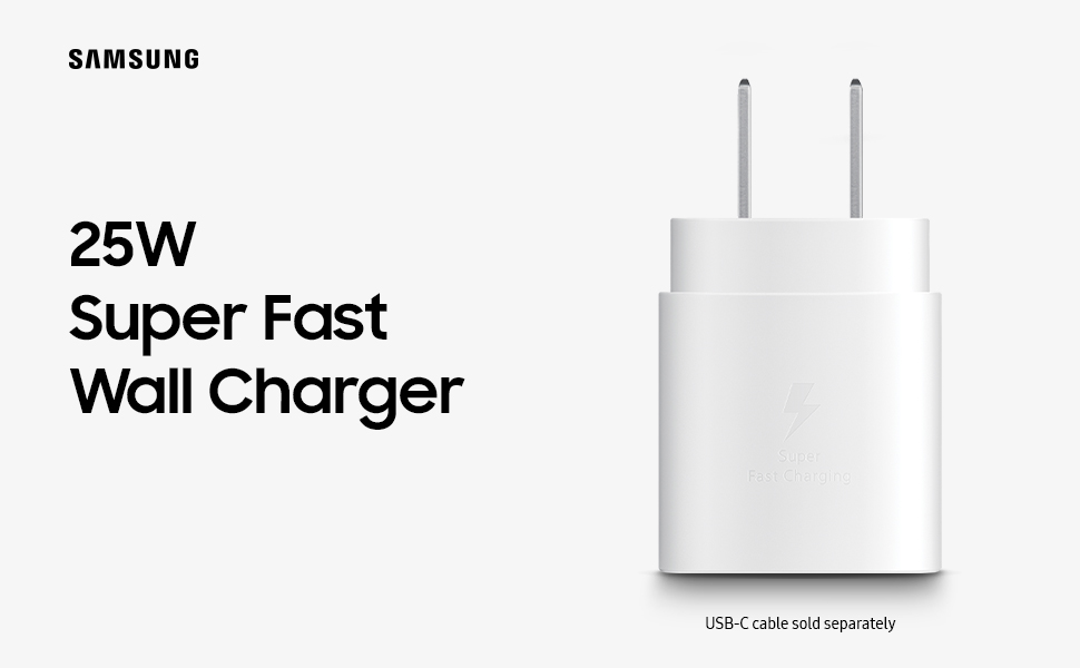 Samsung 25W USB-C Wall Charger Render